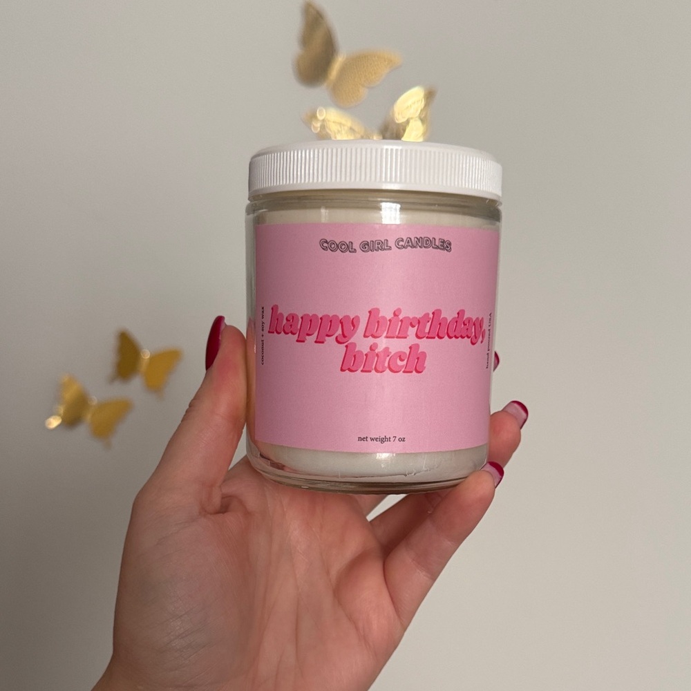 Pink Scented Candle